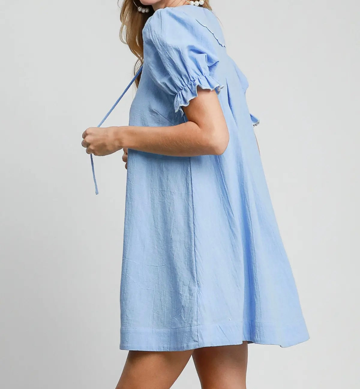 SARA KATE COLLAR MINI DRESS