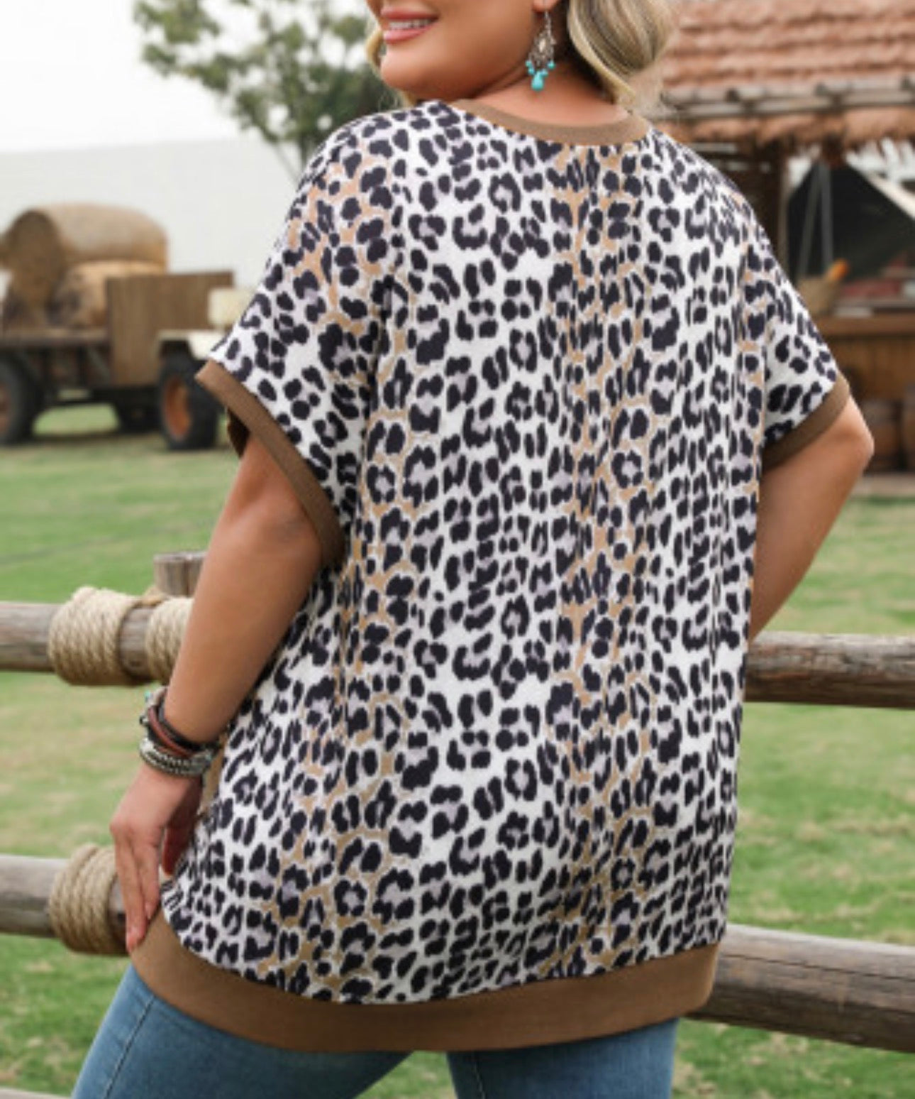 DAVEIGH LEOPARD PRINT TOP
