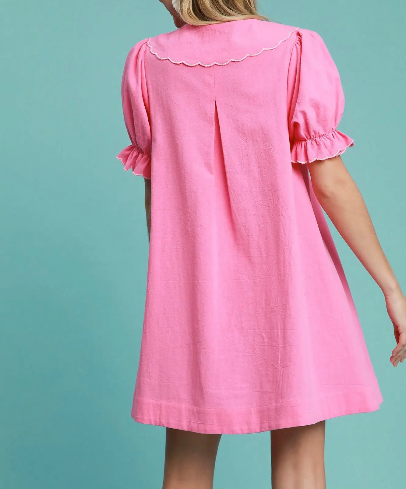 SARA KATE COLLAR MINI DRESS