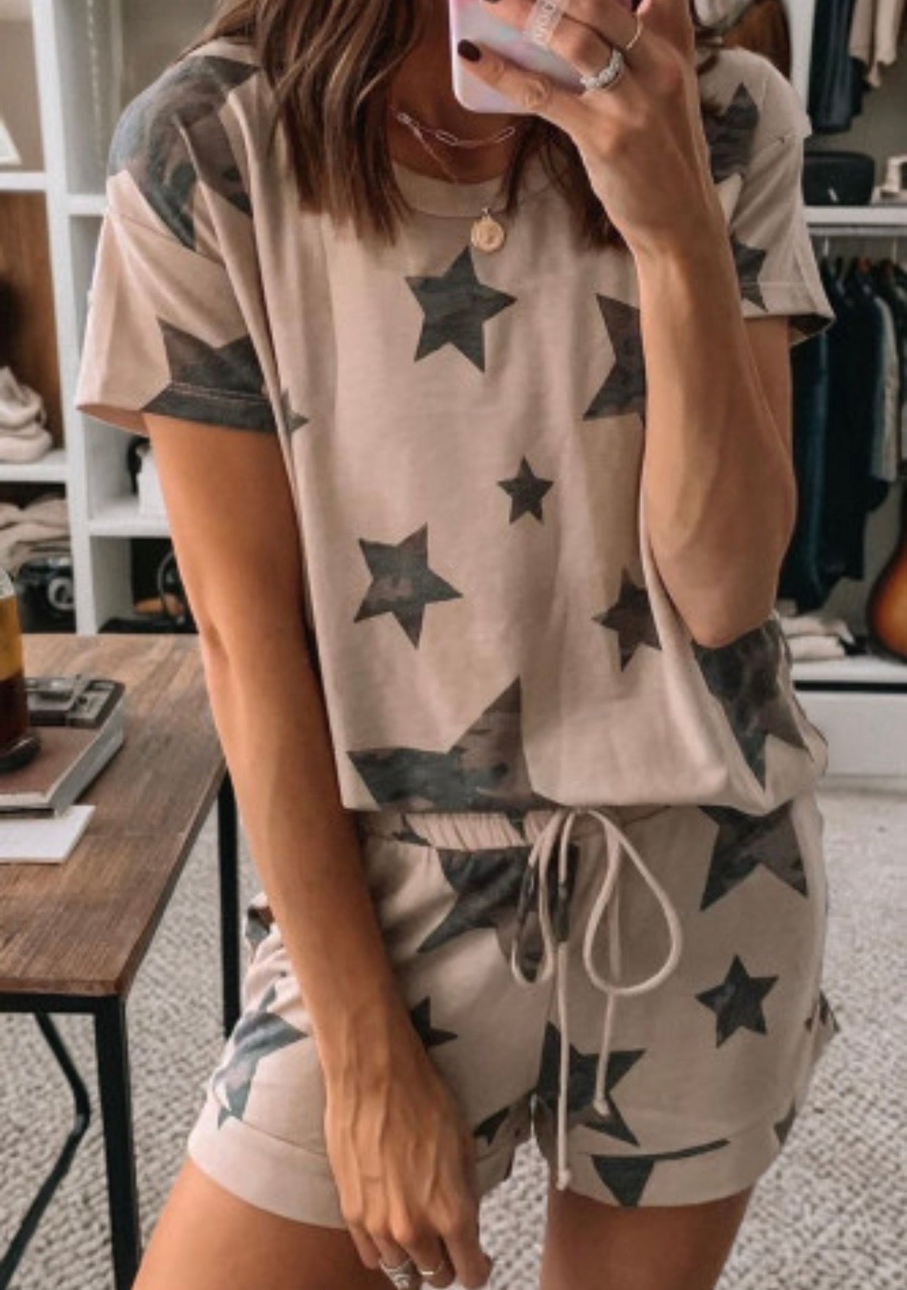 CAMO STARS SHORT SET