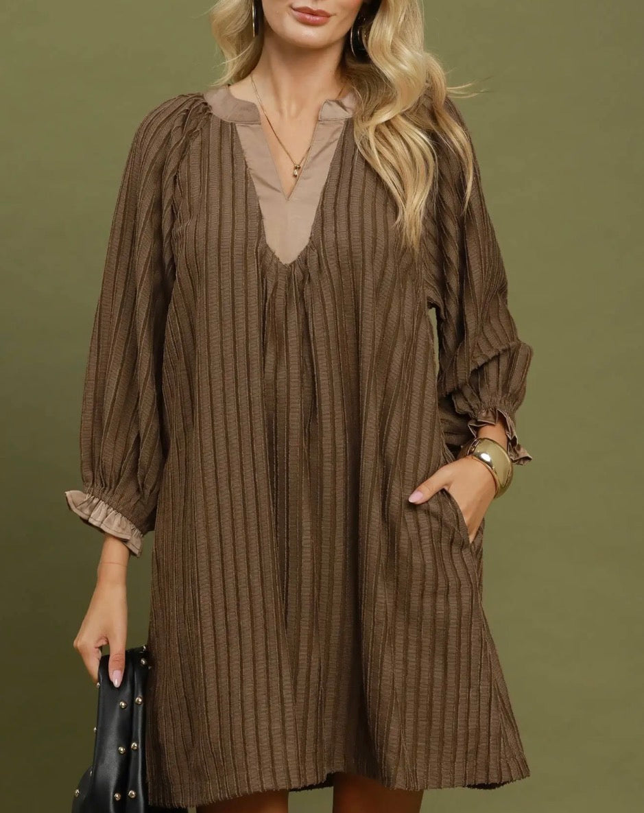 SURI CONTRAST MINI DRESS