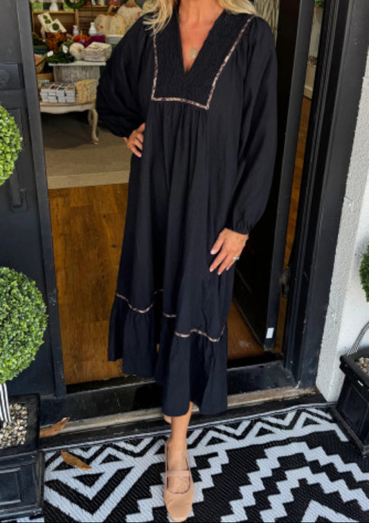 STEELE LEOPARD MIDI DRESS