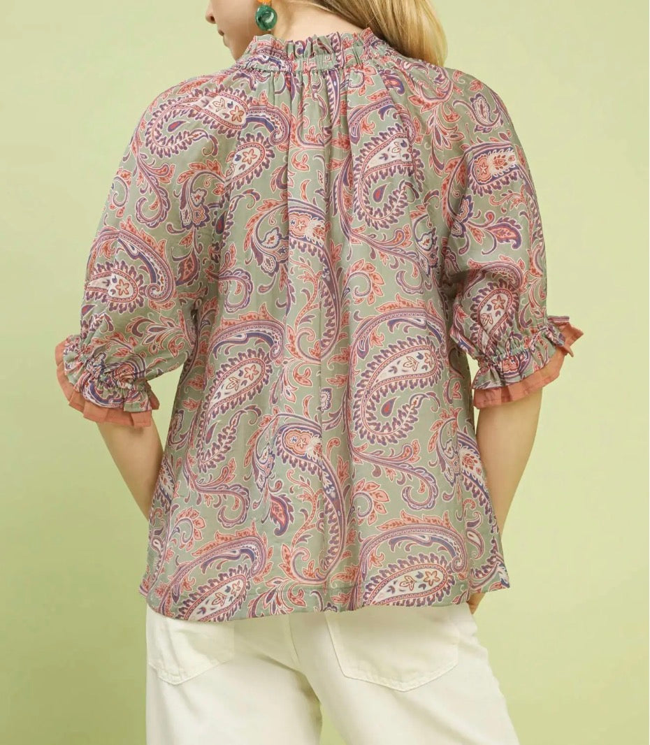 BANKS PAISLEY TOP
