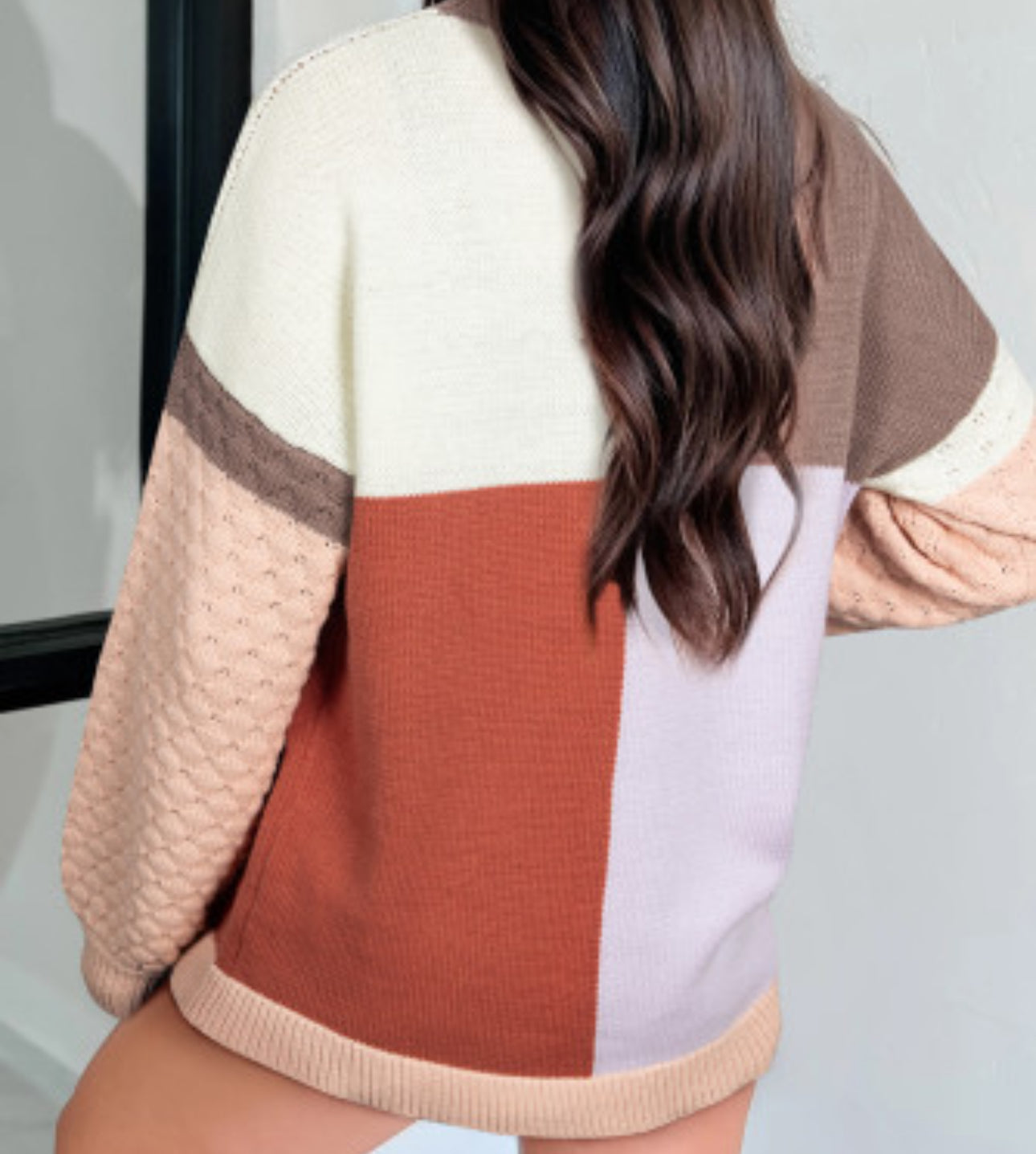 COFFEE MIX BAGGY SWEATER
