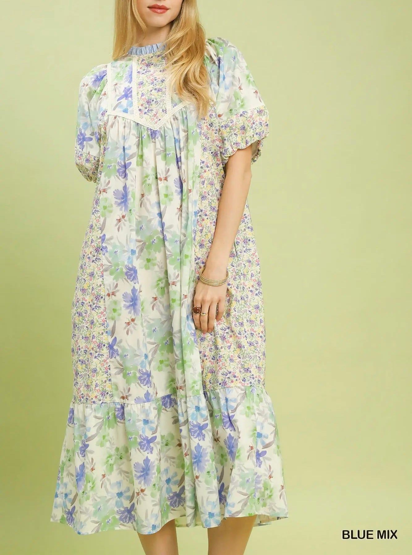 FRESH START FLORAL MIDI DRESS