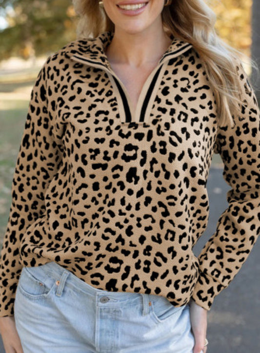 TALIA LEOPARD TOP