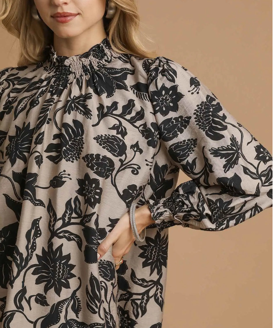 GILLI FLORAL MINI DRESS