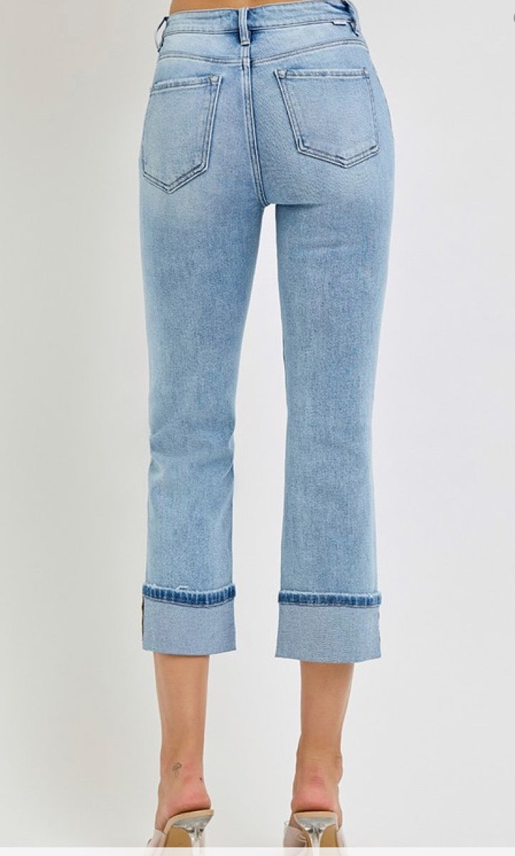 DELLA RAE CUFFED JEANS