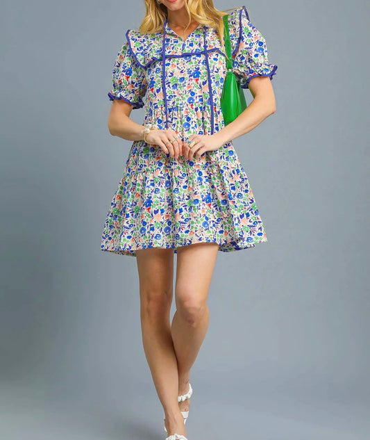 NAOMI FLORAL MINI DRESS