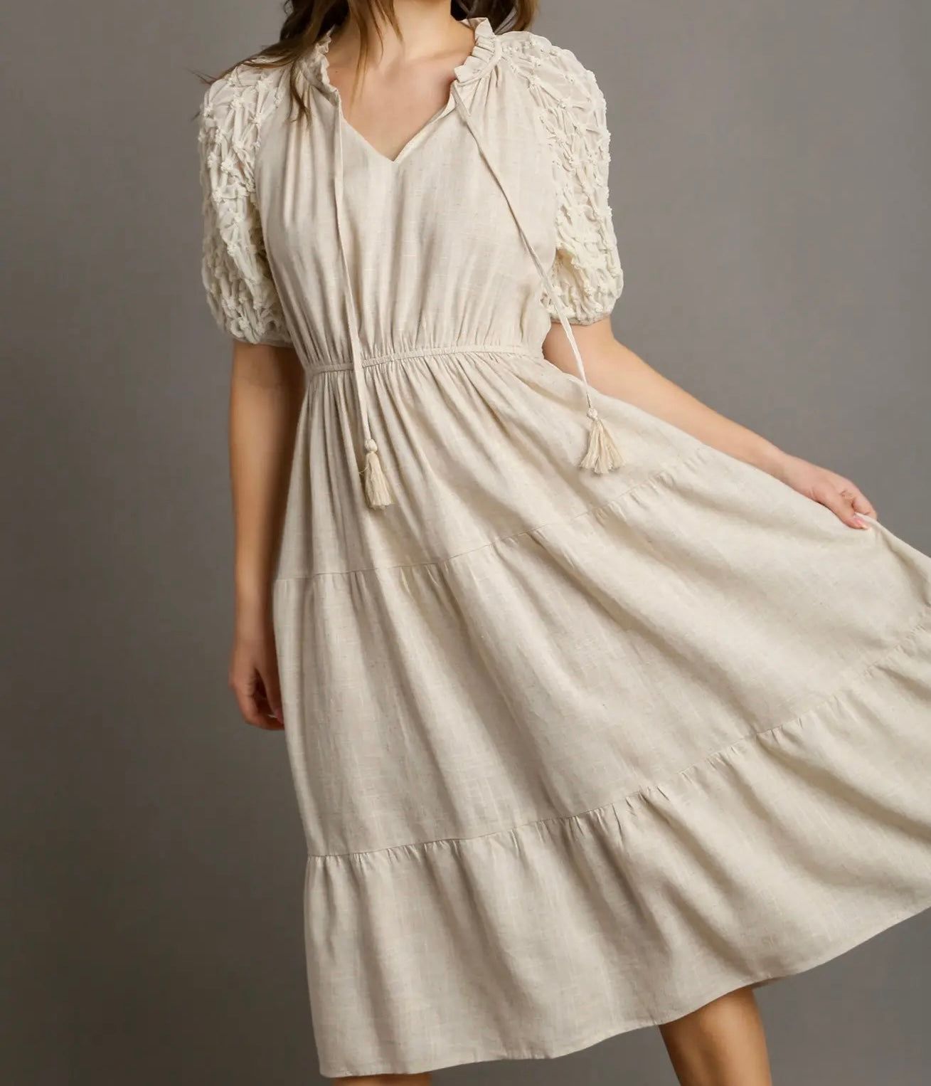 TAKING A MINUTE MIDI DRESS