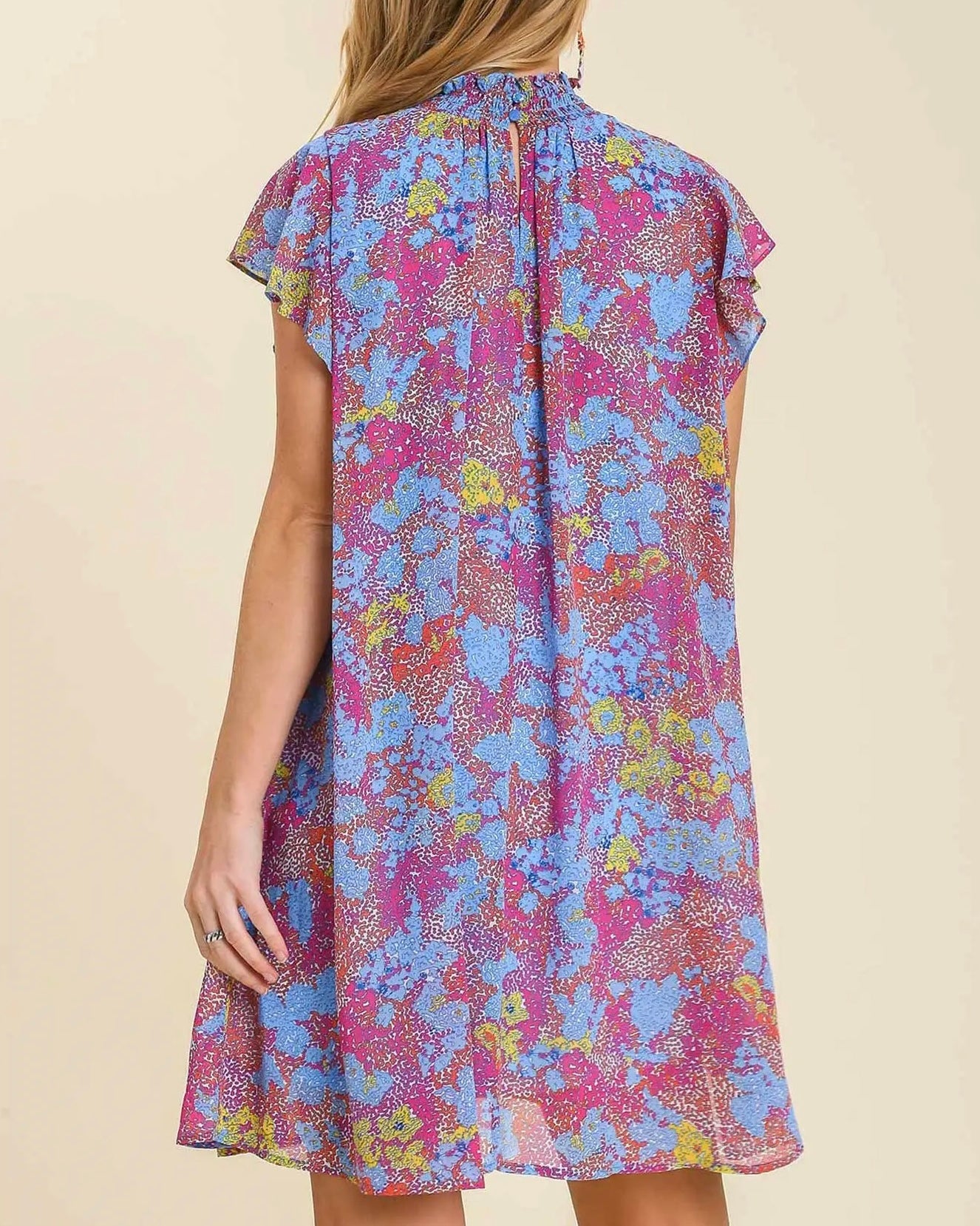 IT'S MY DAY FLORAL MINI DRESS