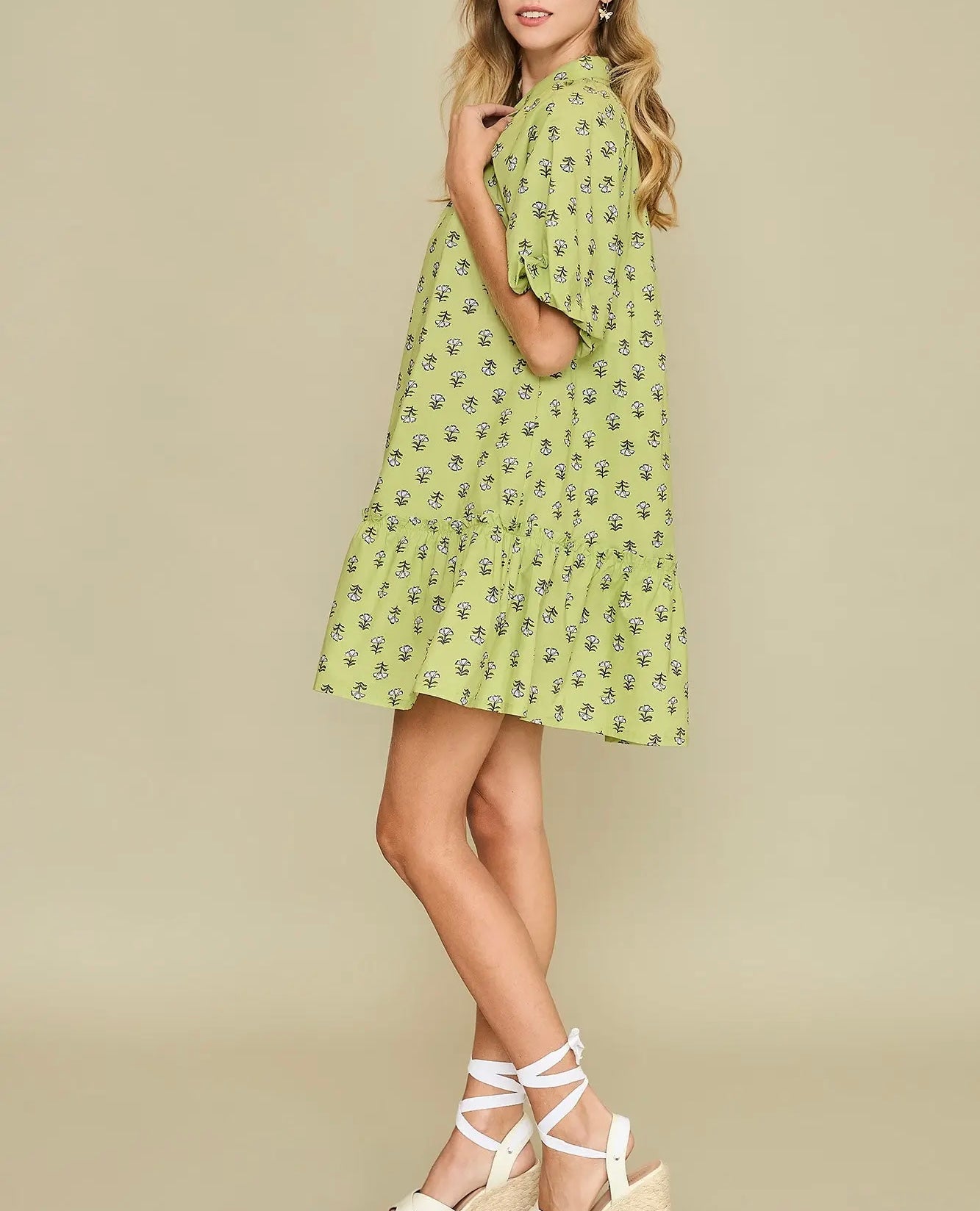 DELICATE BLOOMS MINI DRESS