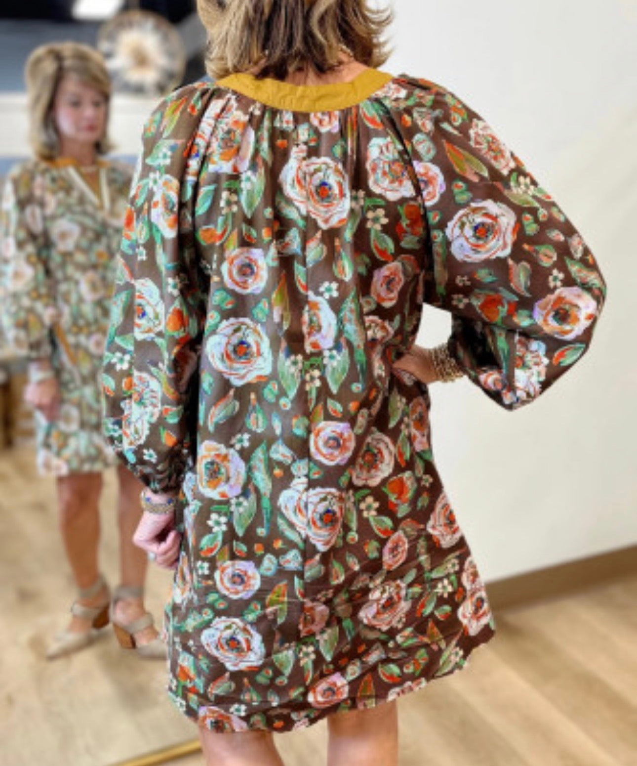 GILLI FLORAL MINI DRESS