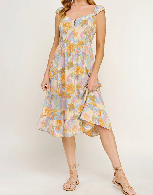 SADIE BETH FLORAL MINI DRESS