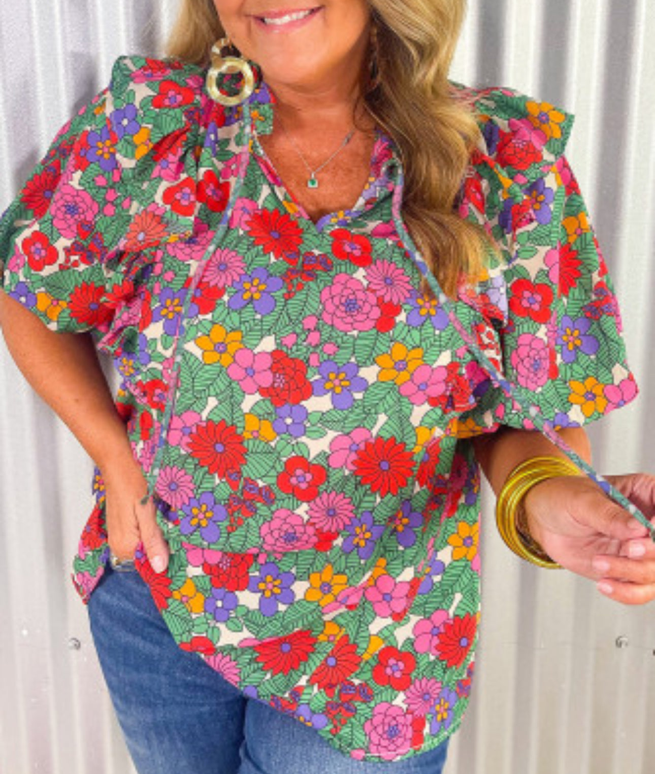Curvy Into the Unknown Blouse – Suzy's Boutique