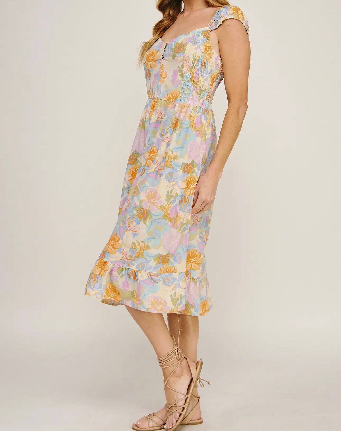 SADIE BETH FLORAL MINI DRESS