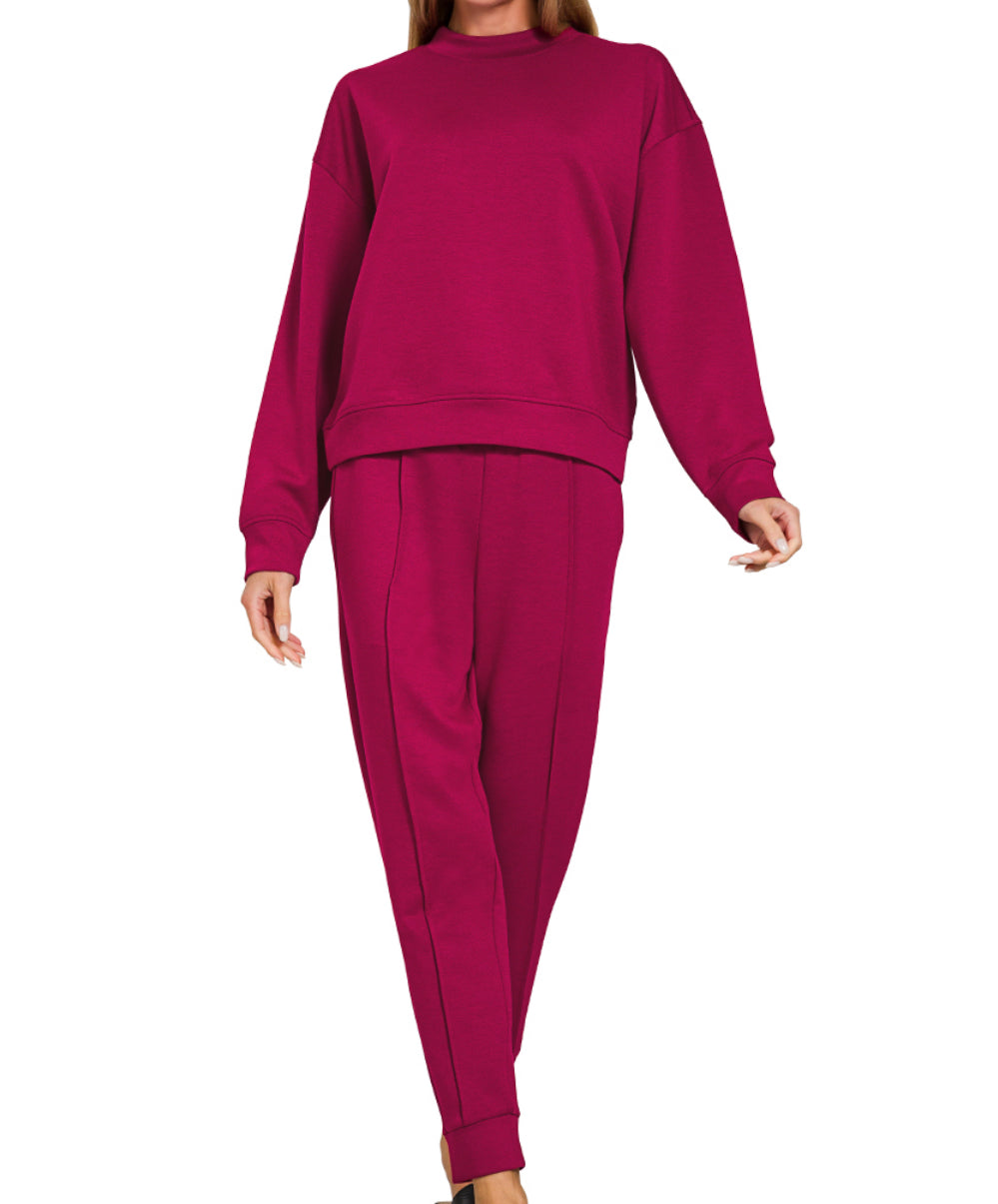 WILLA MOCK NECK JOGGER SET