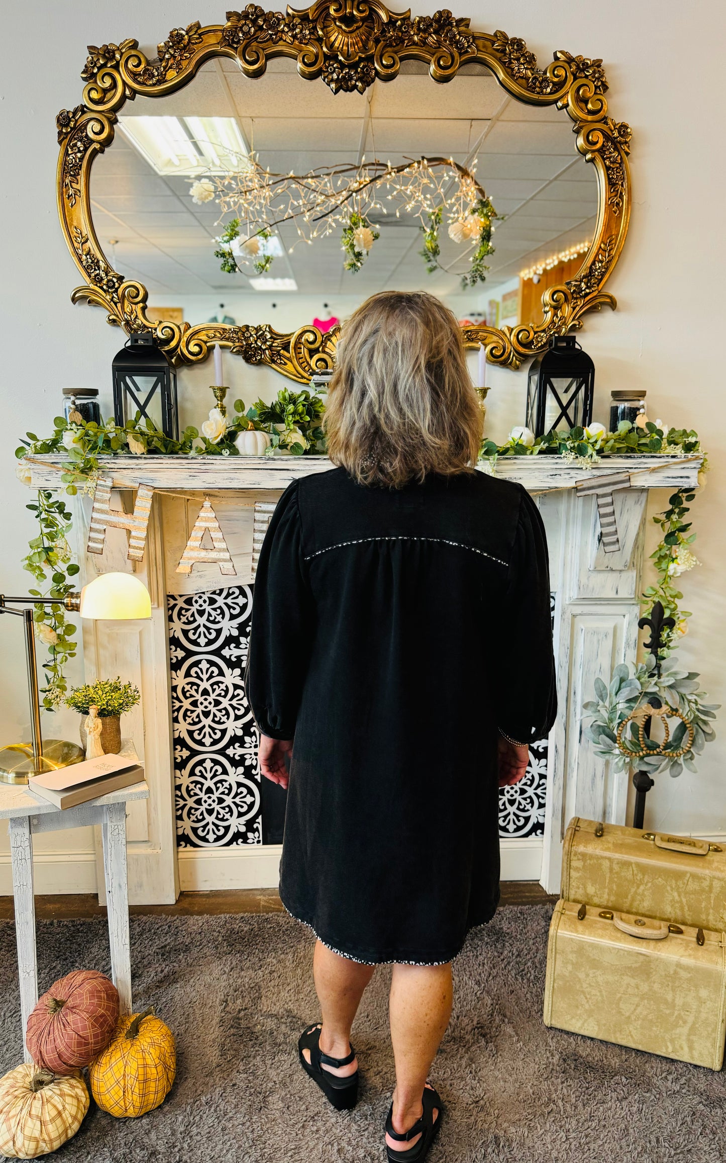 OPHELIA BLACK DRESS