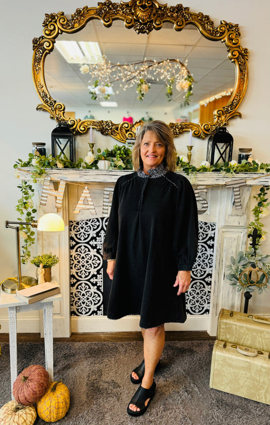 OPHELIA BLACK DRESS