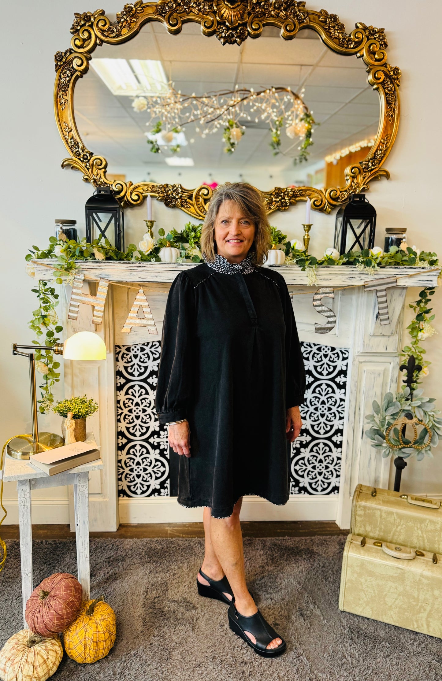 OPHELIA BLACK DRESS